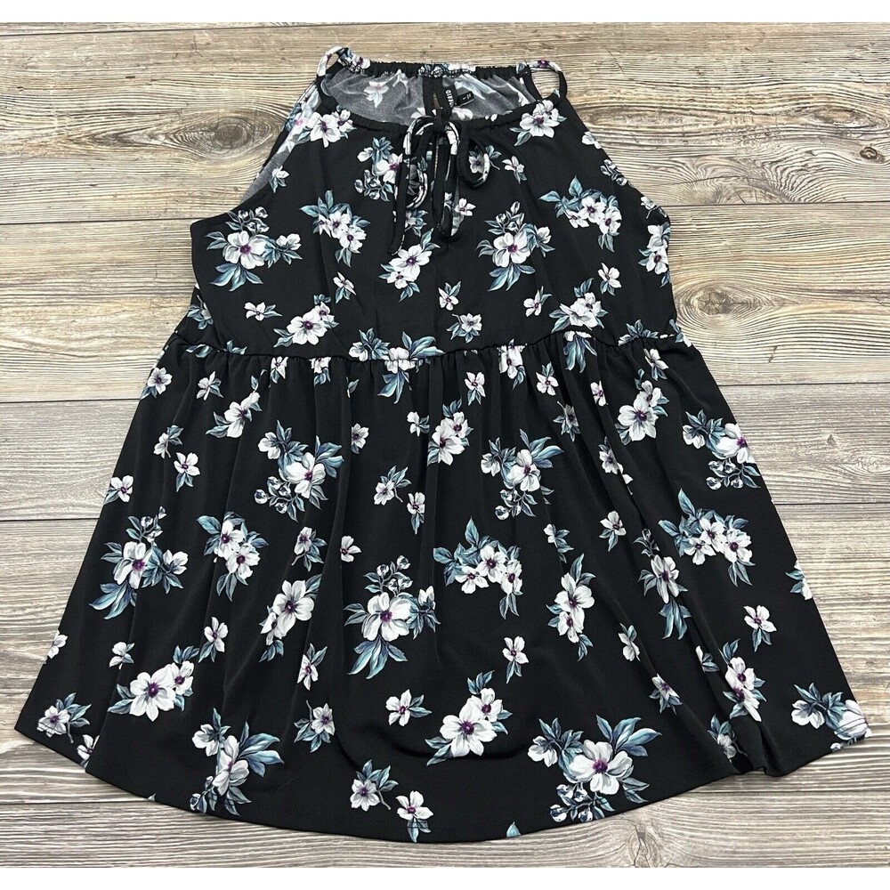 Torrid Blouse Empire Waist Floral Babydoll Top Sz 1 (1XL) ShabbyChic CottageCore